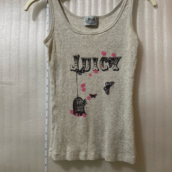 Juicy Couture Gray Tank Top with Pink Accents Size Small - Picture 14 of 17